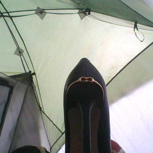 COACH BLK HIGH HEELS